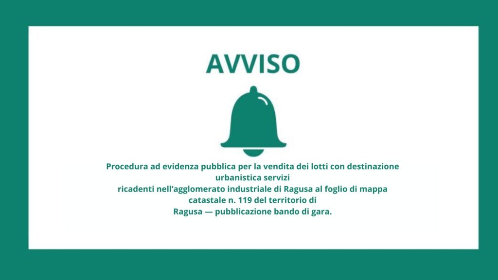 avviso di vendita ad evidenza
